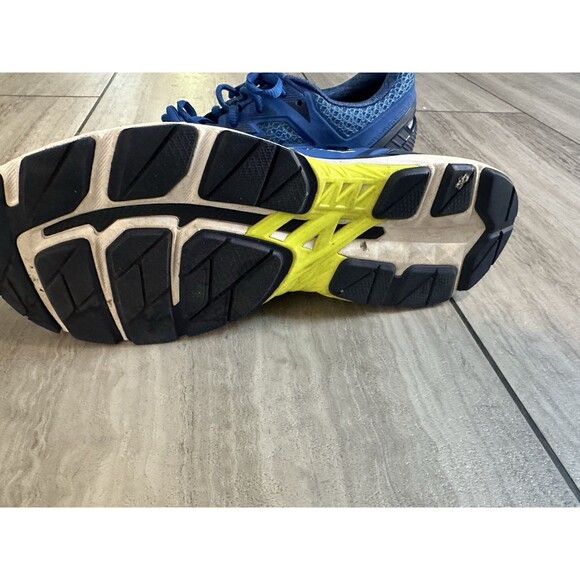 Asics Men's Running Shoes Blue-Yellow0Black Size 11 F820917 T705N - Picture 5 of 16